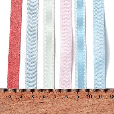 18 Yards 6 Colors Polyester Ribbon SRIB-C001-B11-1