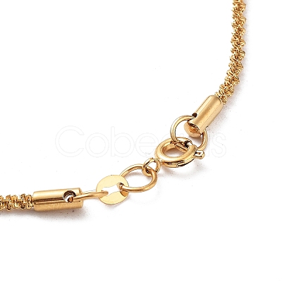 Ion Plating(IP) 304 Stainless Steel Chain Necklaces NJEW-Q335-14G-1