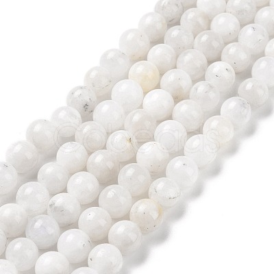 Natural Rainbow Moonstone Beads Strands G-I249-B04-02-1