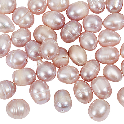 Nbeads 1 Strand Natural Cultured Freshwater Pearl Beads Strands PEAR-NB0002-45A-1