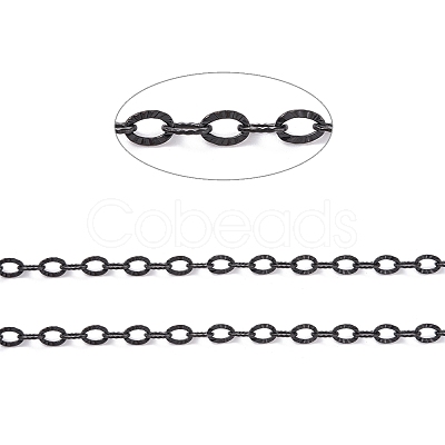 304 Stainless Steel Textured Cable Chains CHS-H007-05EB-1