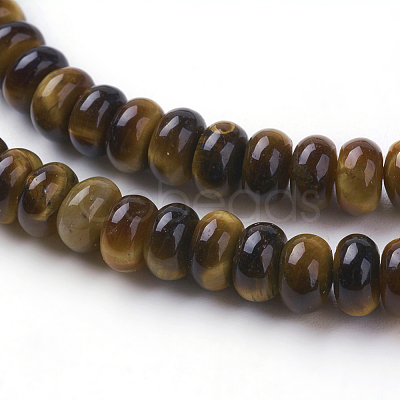 Natural Tiger Eye Beads Strands G-G731-03-6mm-1