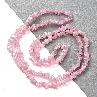 Spray Painted Glass Beads Strands GLAA-P062-C02-1