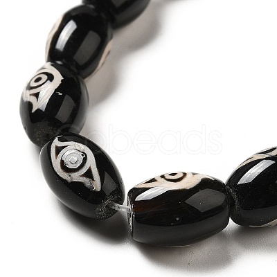 Tibetan Style dZi Beads Strands G-F726-A04-1