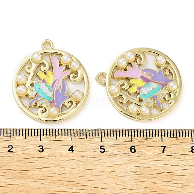 Rack Plating Alloy Enamel Pendants FIND-Q099-08A-01-1