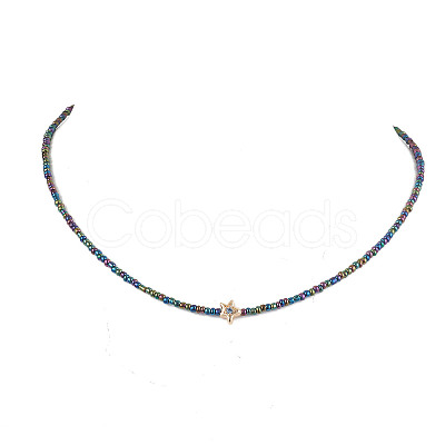 Glass Seed Beads Necklaces NJEW-JN04839-1