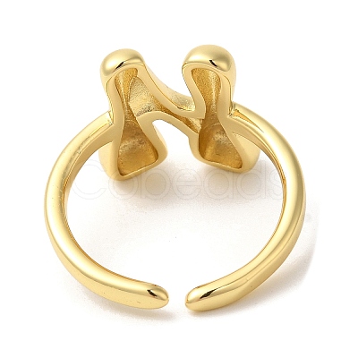 Brass Open Cuff Rings RJEW-U008-06N-G-1