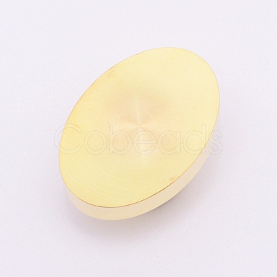 Blank Wax Seal Brass Stamp Head KK-WH0034-25LG-1