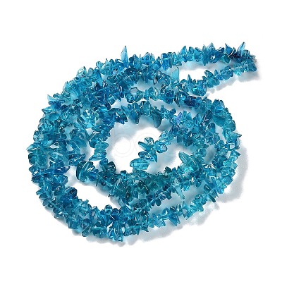 Spray Painted Transparent Glass Beads Strands X-GLAA-P060-01B-01-1