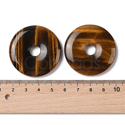 Natural Tiger Eye Pendants G-F524-H08-1