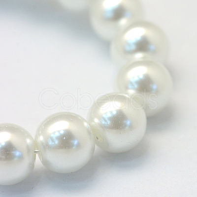 Baking Painted Glass Pearl Round Bead Strands X-HY-Q003-10mm-01-1