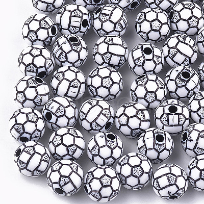 Pandahall 100Pcs Craft Style Acrylic Beads MACR-TA0001-35-1