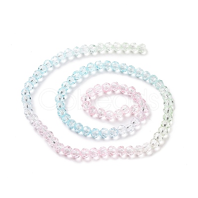 Transparent Glass Beads Strands GLAA-L045-02A-02-1