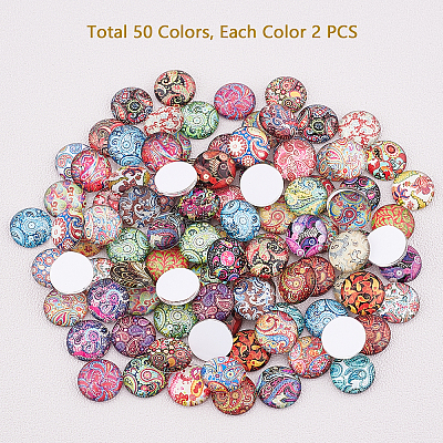 Glass Cabochons GGLA-PH0006-05-1