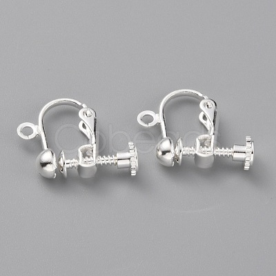 Brass Clip-on Earring Findings KK-Z007-21-1