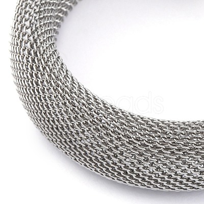 304 Stainless Steel Bracelet for Women BJEW-U009-04P-01-1