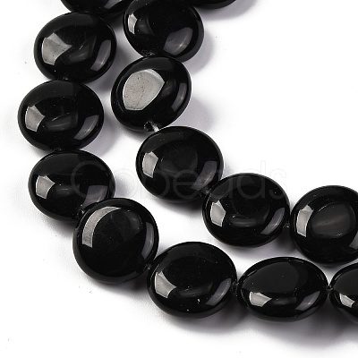 Natural Obsidian Beads Strands G-C159-A03-01-1