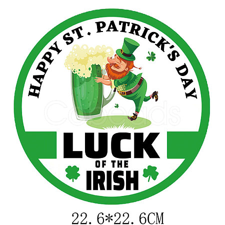 Saint Patrick's Day Theme PET Sublimation Stickers PW-WG82990-03-1