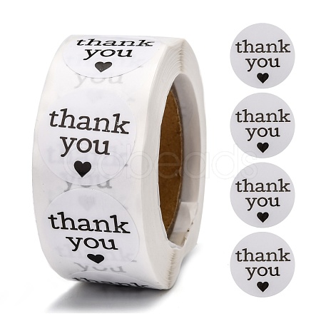 1 Inch Thank You Stickers DIY-G025-J04-1