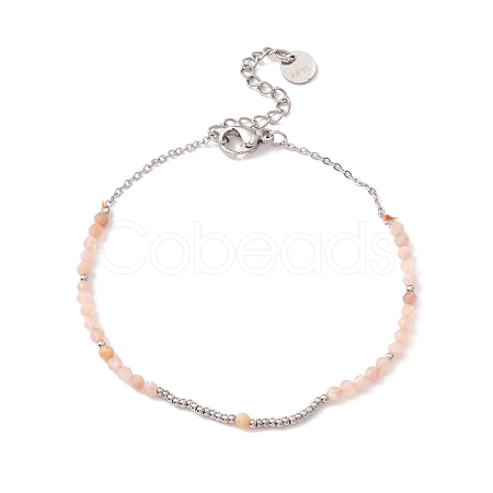 Round Glass Beaded Bracelet for Women STAS-P302-10P-1