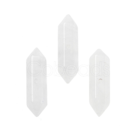 Natural Quartz Crystal Double Terminal Pointed Beads G-A231-01A-1