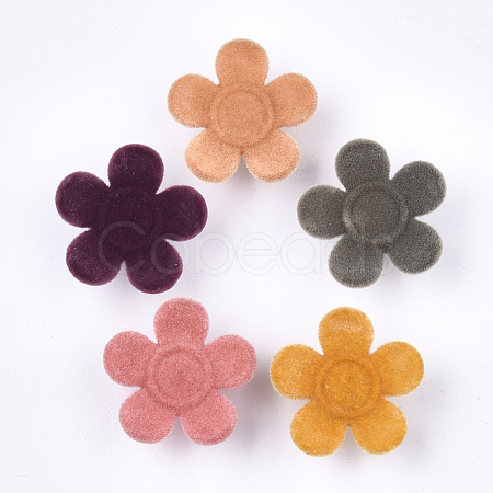 Flocky Acrylic Buttons X-FIND-T046-16-1