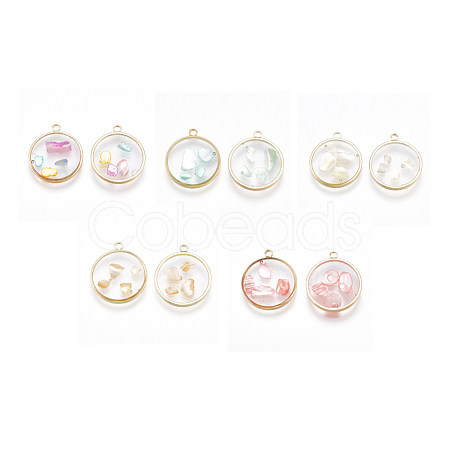 Epoxy Resin Pendants RESI-S360-04-M-1