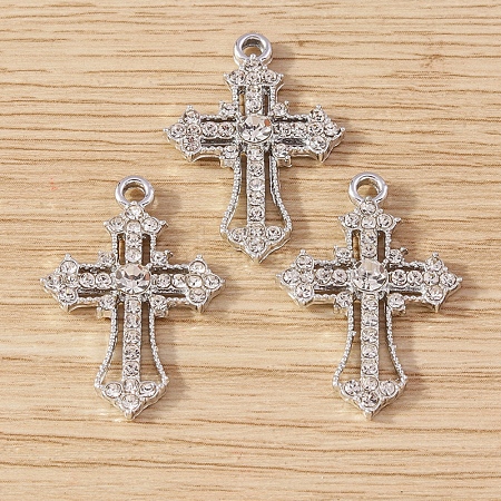 Alloy Rhinestone Pendants PW-WG6DB2D-02-1