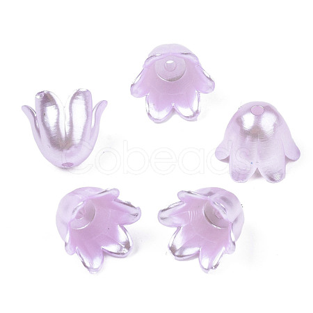 Spray Paint ABS Plastic Imitation Pearl Beads MACR-N013-001B-1