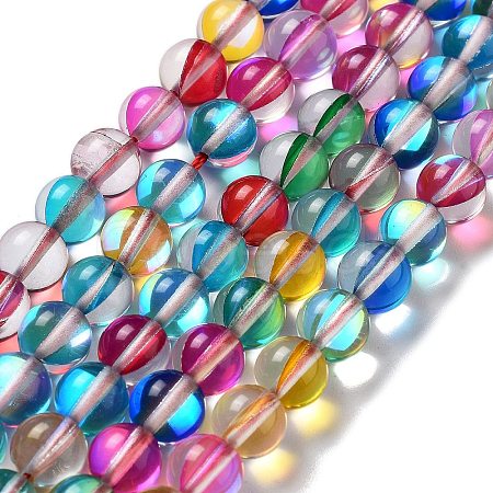 Synthetic Moonstone Beads Strands X-G-P528-J02-21-1