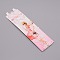 Lace Butterfly Orchid Non-slip Bra Straps, Elastic Adjustable Bra Strap Holder, with Hooks, White, 385x10~22x1~5.5mm, 2pcs/set