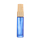 Empty Portable Frosted Glass Spray Bottles, Fine Mist Atomizer, with Wooden Dust Cap, Refillable Bottle, Royal Blue, 9.6x2cm, Capacity: 10ml(0.34fl. oz)