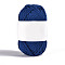 Wool Knitting Yarn, for Weaving, Knitting & Crochet, Marine Blue, 5mm, about 54.68 Yards(50m)/Skein