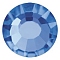 Preciosa&reg Crystal Hotfix Flatback Stones, Czech Crystal, Round(438 11 612 Chaton Rose VIVA 12 &reg), Sapphire, SS10(2.7~2.9mm)