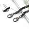 Metal Bag Chain Handle, Purse Chains for Hand Woven Bag Accessories, Gunmetal, 1000mm