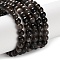 Natural Silver Obsidian Beads Strands, Round, 4.5mm, Hole: 0.7mm, about 91pcs/strand, 14.92 inch(37.9cm)