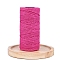 2-Ply Round Cotton Cord, for DIY Craft, Deep Pink, 2mm, about 164.04 Yards(150m)/Roll