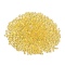 Glass Beads, No Hole, Round, Colors Vary in Shades, Gold, 0.4~3mm, 720~1000Pcs/bag