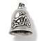 304 Stainless Steel Big Pendants, Hanging Bell Charm, Motorbike, 34x26mm, Hole: 8x4mm