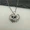 Cute Creative Owl Alloy Pendant Necklace from Europe and America, Antique Silver, Black