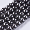 Magnetic Synthetic Hematite Beads Strands G-Q893-10mm-1