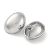 304 Stainless Steel Oval Stud Earrings EJEW-D281-04S-2