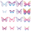 SUNNYCLUE 160Pcs 16 Style Polyester Fabric Wings Crafts Decoration DIY-SC0019-39-1