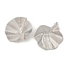 Lotus Leaf Iron Stud Earrings EJEW-L096-004P-2