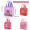 Gorgecraft 8Pcs 4 Styles Non-Woven Fabric Reusable Folding Gift Bags with Handle ABAG-GF0001-19A-2