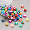 Craftdady 240Pcs 8 Styles Handmade Polymer Clay Beads CLAY-CD0001-07-13