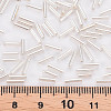 Plated Glass Bugle Beads SEED-S046-01B-21-4
