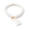 Handmade Polymer Clay Beads Stretch Bracelets Sets BJEW-JB06427-03-4