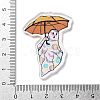 Halloween Theme Ghost Opaque Acrylic Pendants SACR-Z005-06B-3