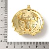 Brass Micro Pave Clear Cubic Zirconia with Enamel Pendants KK-R162-073C-G-3